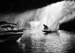 slalom - ski nautique - le plan d'eau